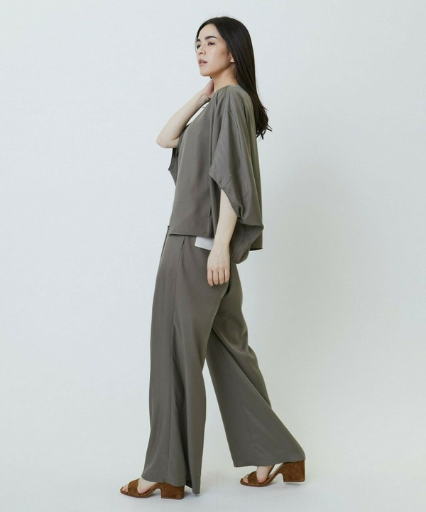 キュプラツイルワイドパンツ 詳細画像