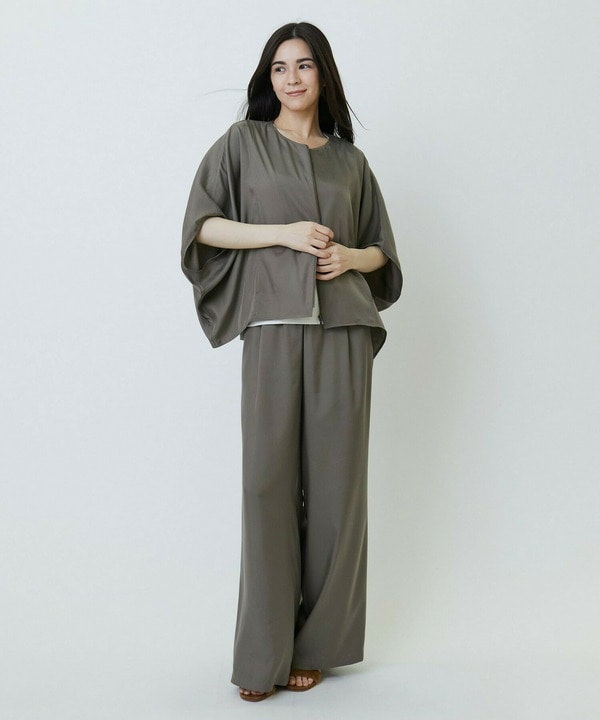 キュプラツイルワイドパンツ 詳細画像