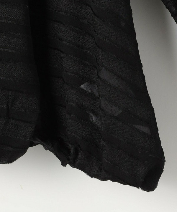 シルクボーダーつっきりブラウス 詳細画像