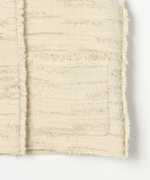 リングウールラメツイードジレ 詳細画像