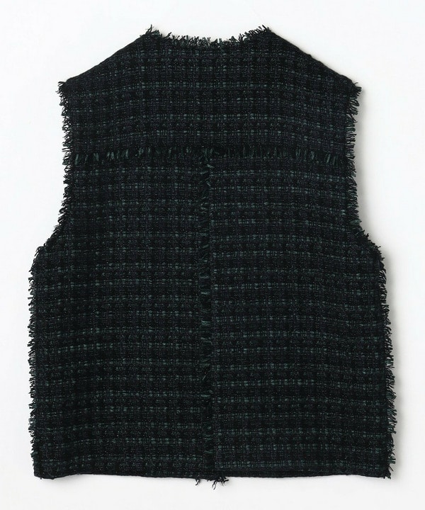 ファンシーラメツイードジレ 詳細画像