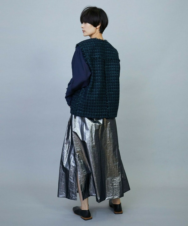 ファンシーラメツイードジレ 詳細画像