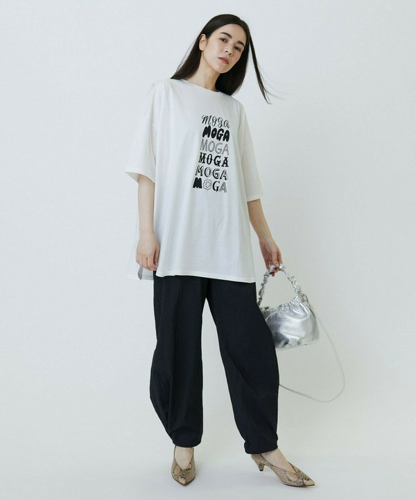 ピンストライプストレッチベイカーパンツ 詳細画像