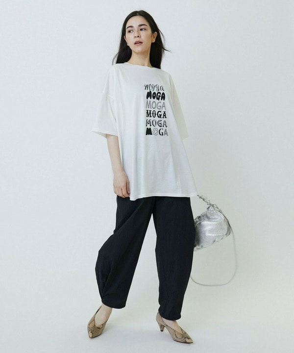 ピンストライプストレッチベイカーパンツ 詳細画像