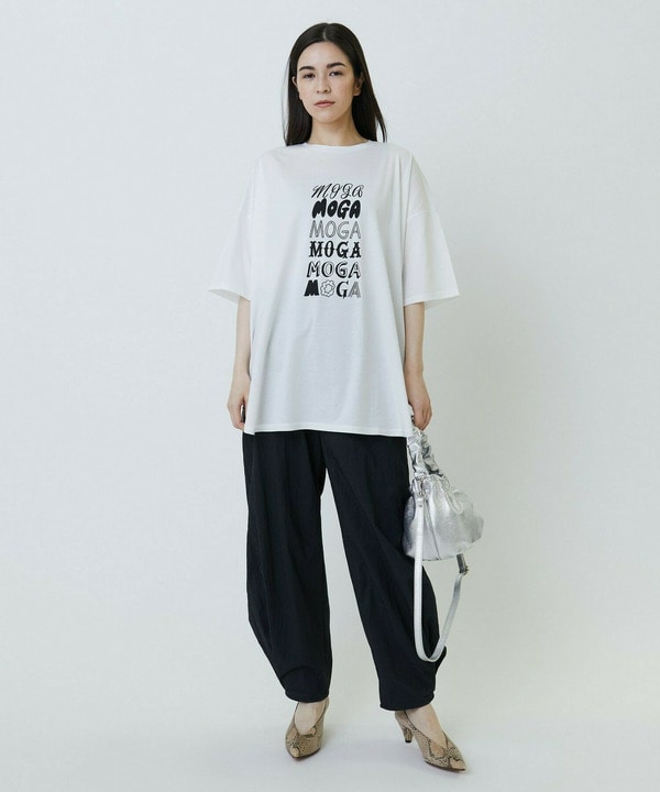 ピンストライプストレッチベイカーパンツ 詳細画像