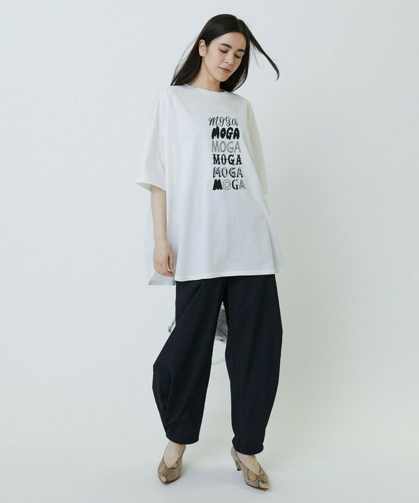 ピンストライプストレッチベイカーパンツ 詳細画像