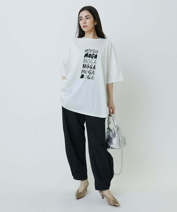 ピンストライプストレッチベイカーパンツ 詳細画像