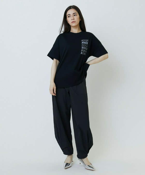 ピンストライプストレッチベイカーパンツ 詳細画像