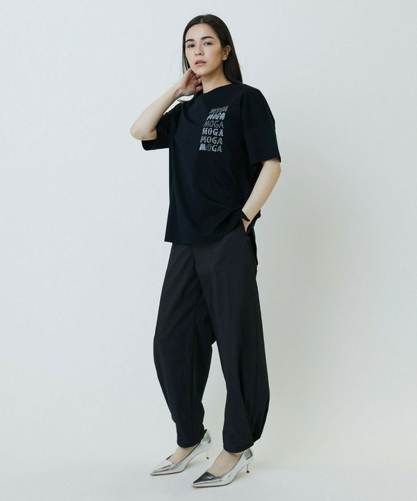 ピンストライプストレッチベイカーパンツ 詳細画像