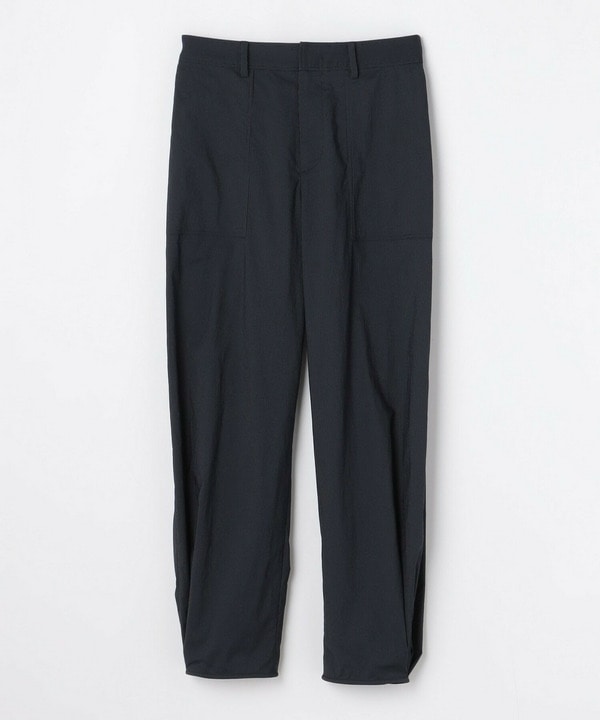 ピンストライプストレッチベイカーパンツ 詳細画像 ネイビー