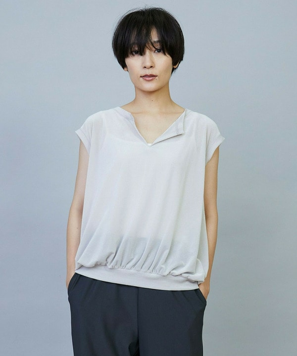 シアーベロアトップス 詳細画像 ライトグレー