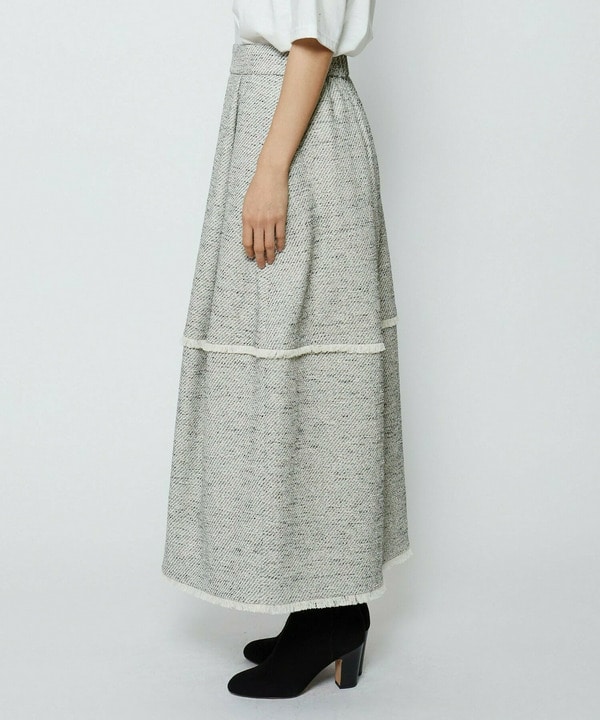 ミックスツイードスカート 詳細画像