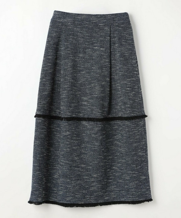 ミックスツイードスカート 詳細画像 ブルー
