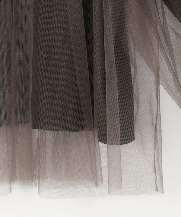 ソフトチュール&times;天竺ドッキングプルオーバー 詳細画像