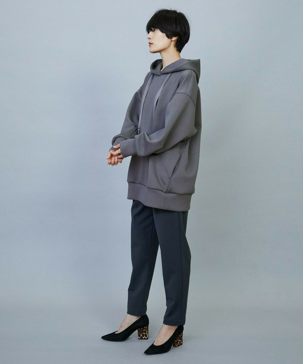 メリルハイテンション裏起毛テーパードパンツ 詳細画像