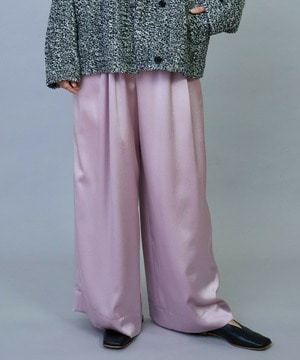 ソアパールサテンワイドパンツ