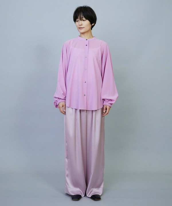 ソアパールサテンワイドパンツ 詳細画像