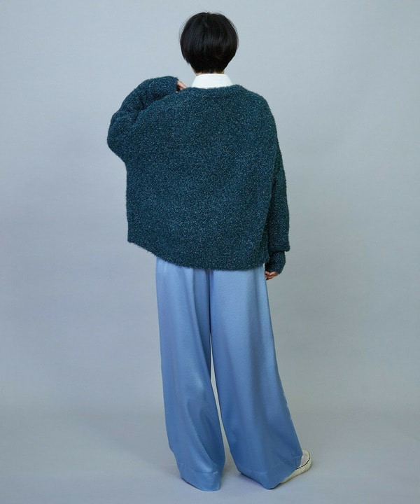 ソアパールサテンワイドパンツ 詳細画像