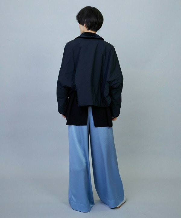 ソアパールサテンワイドパンツ 詳細画像