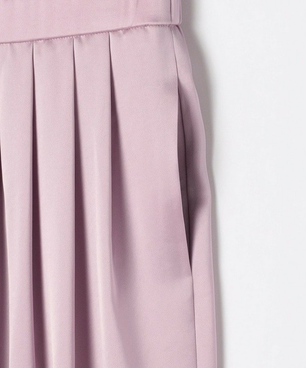 ソアパールサテンワイドパンツ 詳細画像