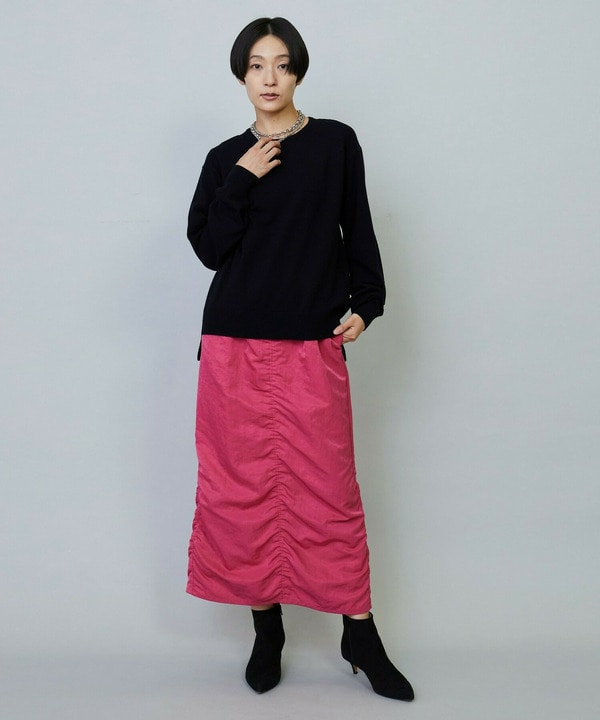 ナイロンタフタIラインスカート 詳細画像