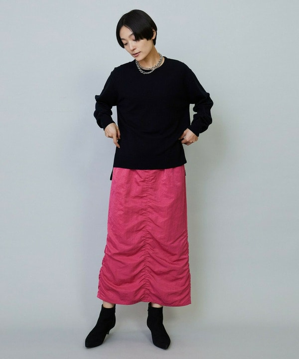 ナイロンタフタIラインスカート 詳細画像