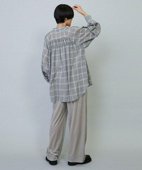 トリアセベロアセミワイドパンツ 詳細画像