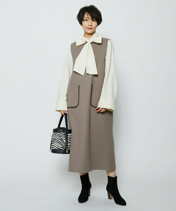 feerique 　ヴィンテージライクボウタイブラウス 詳細画像