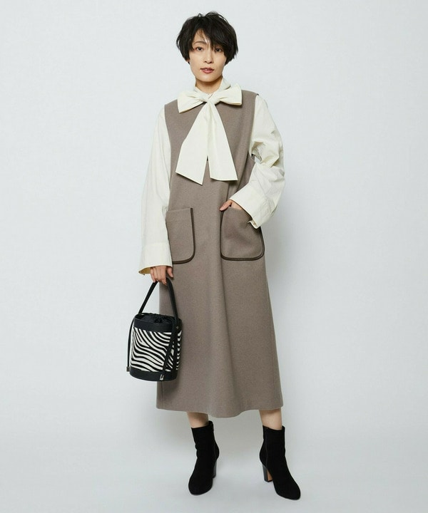 feerique 　ヴィンテージライクボウタイブラウス 詳細画像