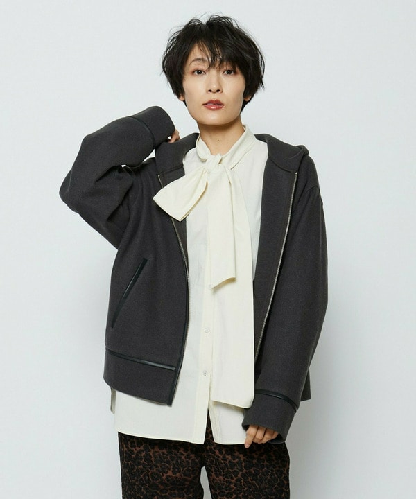 feerique 　ヴィンテージライクボウタイブラウス 詳細画像 オフホワイト