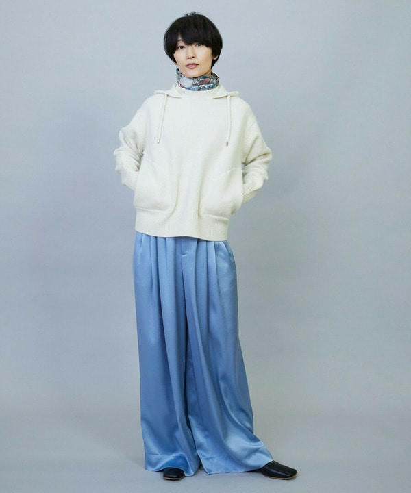 ANNUAL&times;MOGA　ウールカシミヤニットパーカー 詳細画像