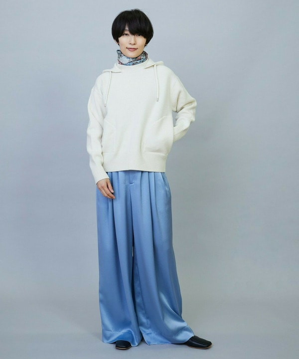 ANNUAL&times;MOGA　ウールカシミヤニットパーカー 詳細画像