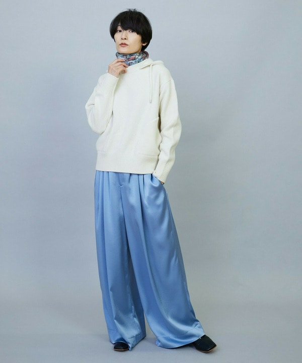 ANNUAL&times;MOGA　ウールカシミヤニットパーカー 詳細画像
