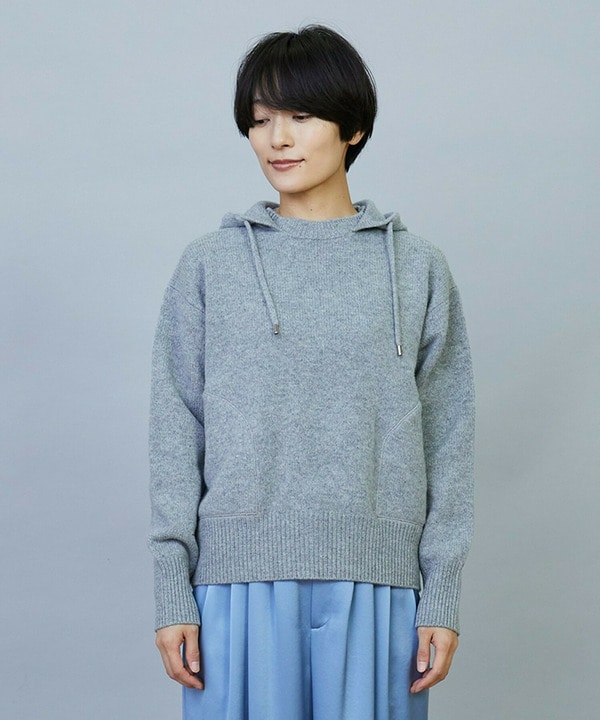 ANNUAL&times;MOGA　ウールカシミヤニットパーカー 詳細画像