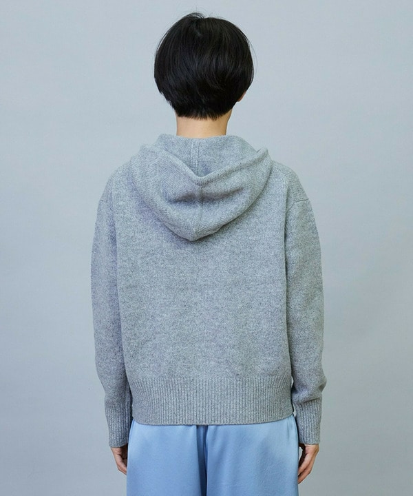 ANNUAL&times;MOGA　ウールカシミヤニットパーカー 詳細画像