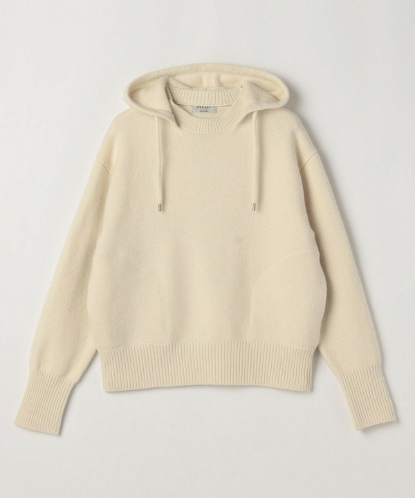 ANNUAL&times;MOGA　ウールカシミヤニットパーカー 詳細画像 オフホワイト