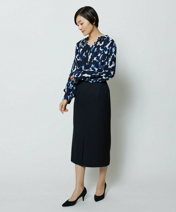 wb　ドビーストレッチタイトスカート 詳細画像