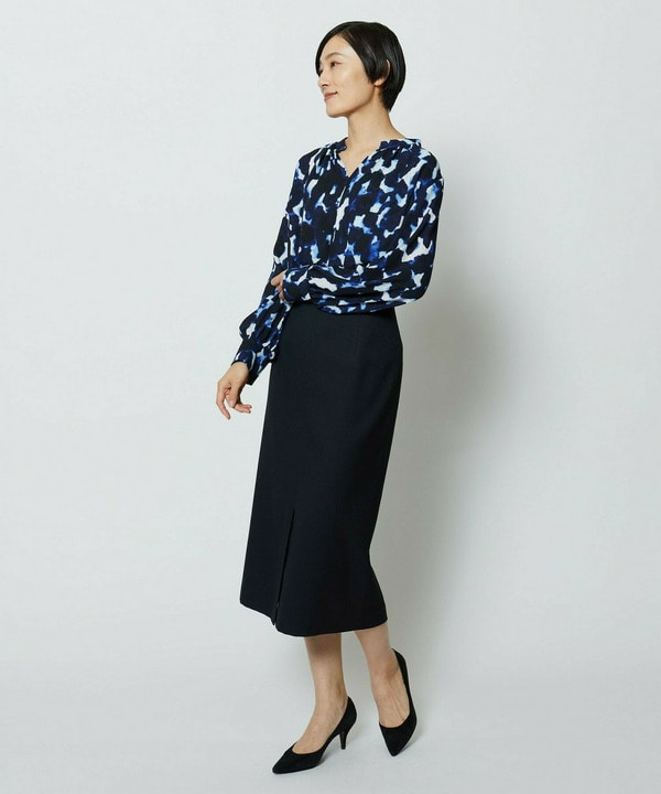 wb　ドビーストレッチタイトスカート 詳細画像