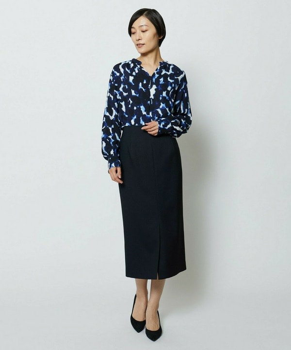 wb　ドビーストレッチタイトスカート 詳細画像