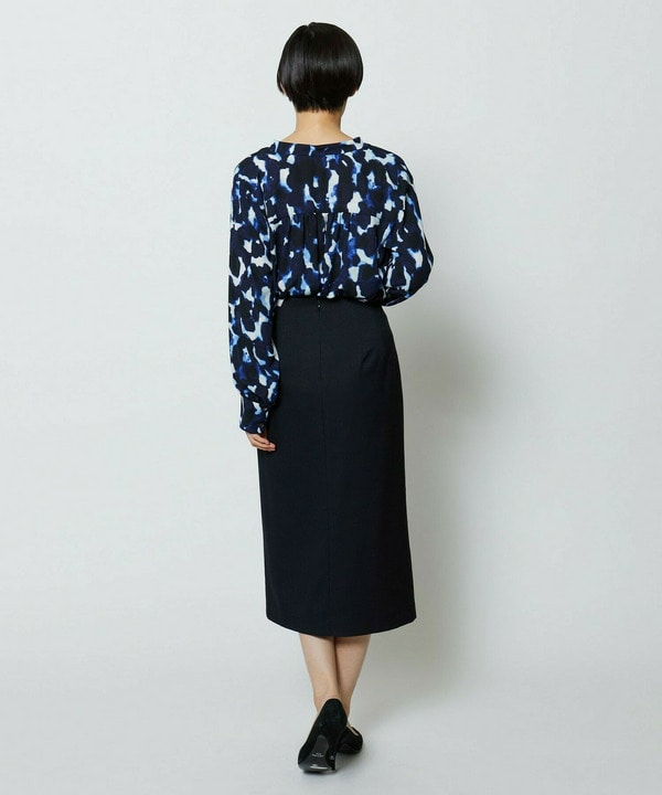 wb　ドビーストレッチタイトスカート 詳細画像