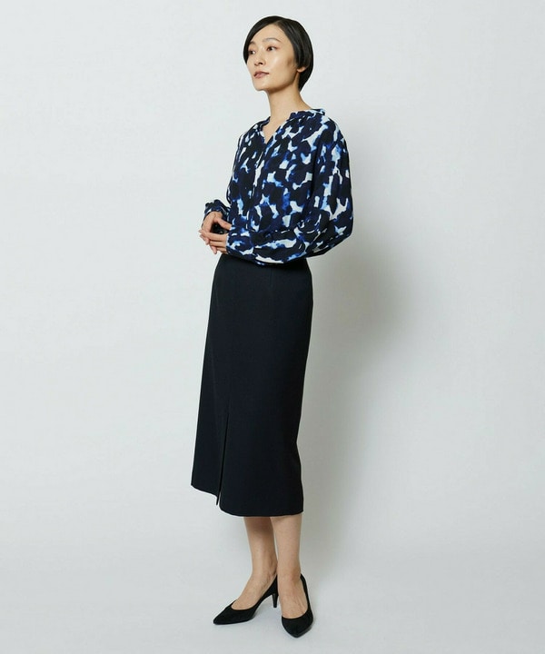 wb　ドビーストレッチタイトスカート 詳細画像