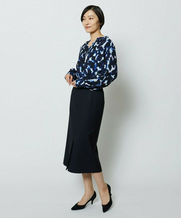 wb　ドビーストレッチタイトスカート 詳細画像