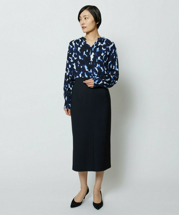 wb　ドビーストレッチタイトスカート 詳細画像