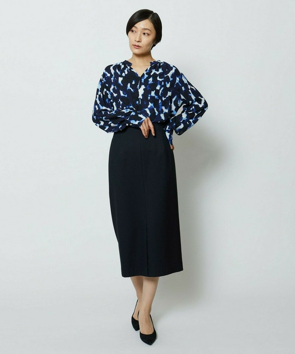 wb　ドビーストレッチタイトスカート 詳細画像