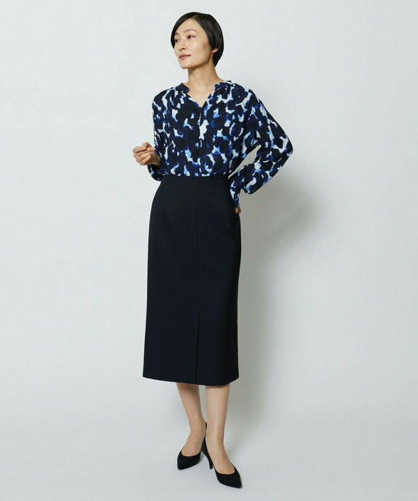 wb　ドビーストレッチタイトスカート 詳細画像