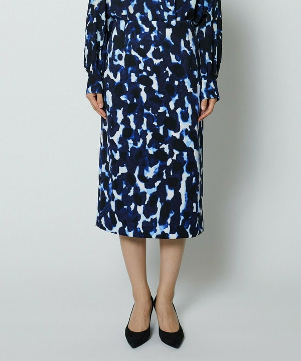 wb　ポンチミスティプリントタイトスカート 詳細画像