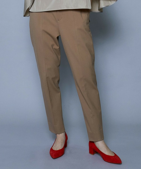 スタイリスト戸野塚かおるコラボ　2WAYストレッチテーパードパンツ 詳細画像 キャメル