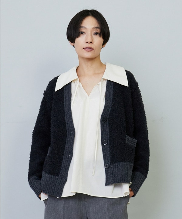 SPGNA MOLE Vネックカーディガン 詳細画像 チャコールグレー