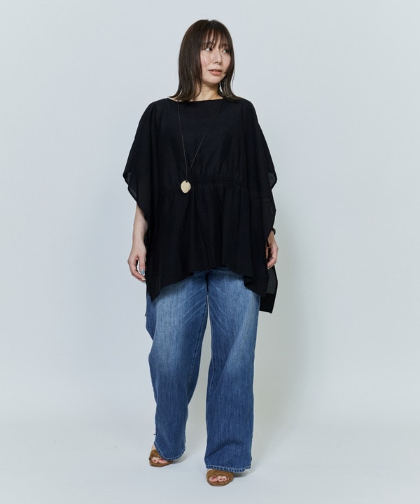 【Lサイズ】シアーVISリネンブラウス 詳細画像