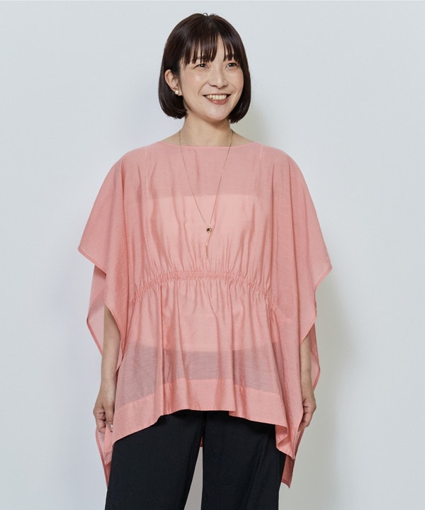 【Lサイズ】シアーVISリネンブラウス 詳細画像